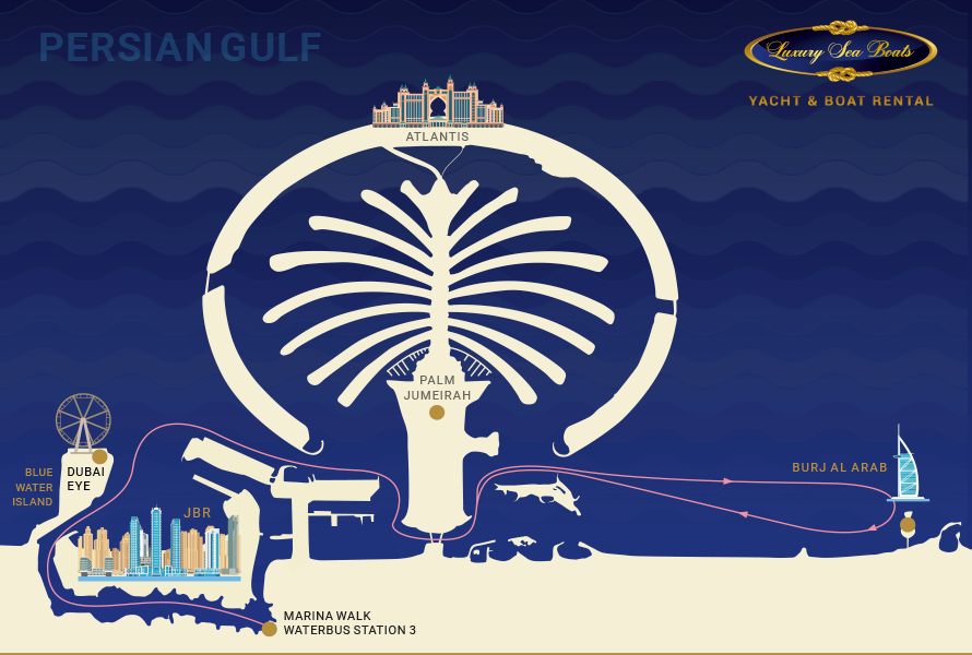 Dubai Marina, JBR and Burj Al Arab tour